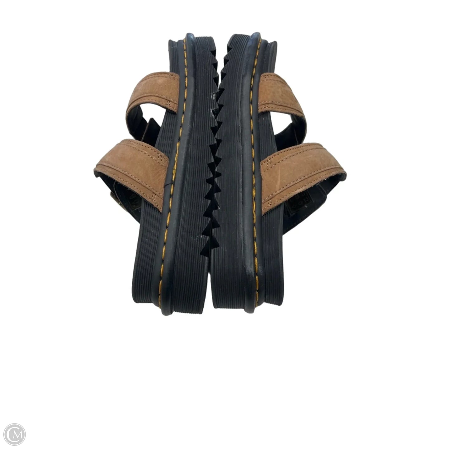 Sandals Flats By Dr Martens In Black & Brown, Size: 6