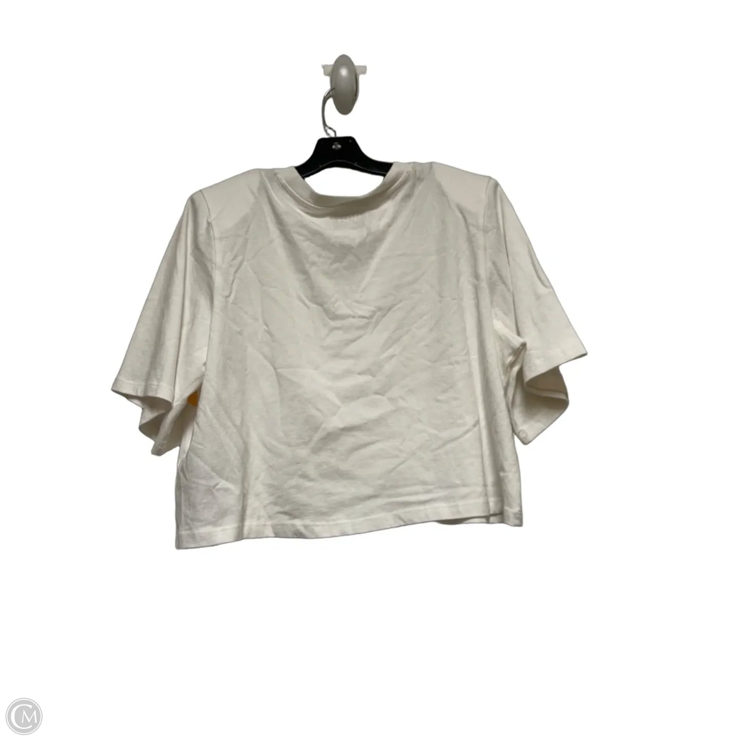 Top Short Sleeve Basic By Clothes Mentor In White, Size: L