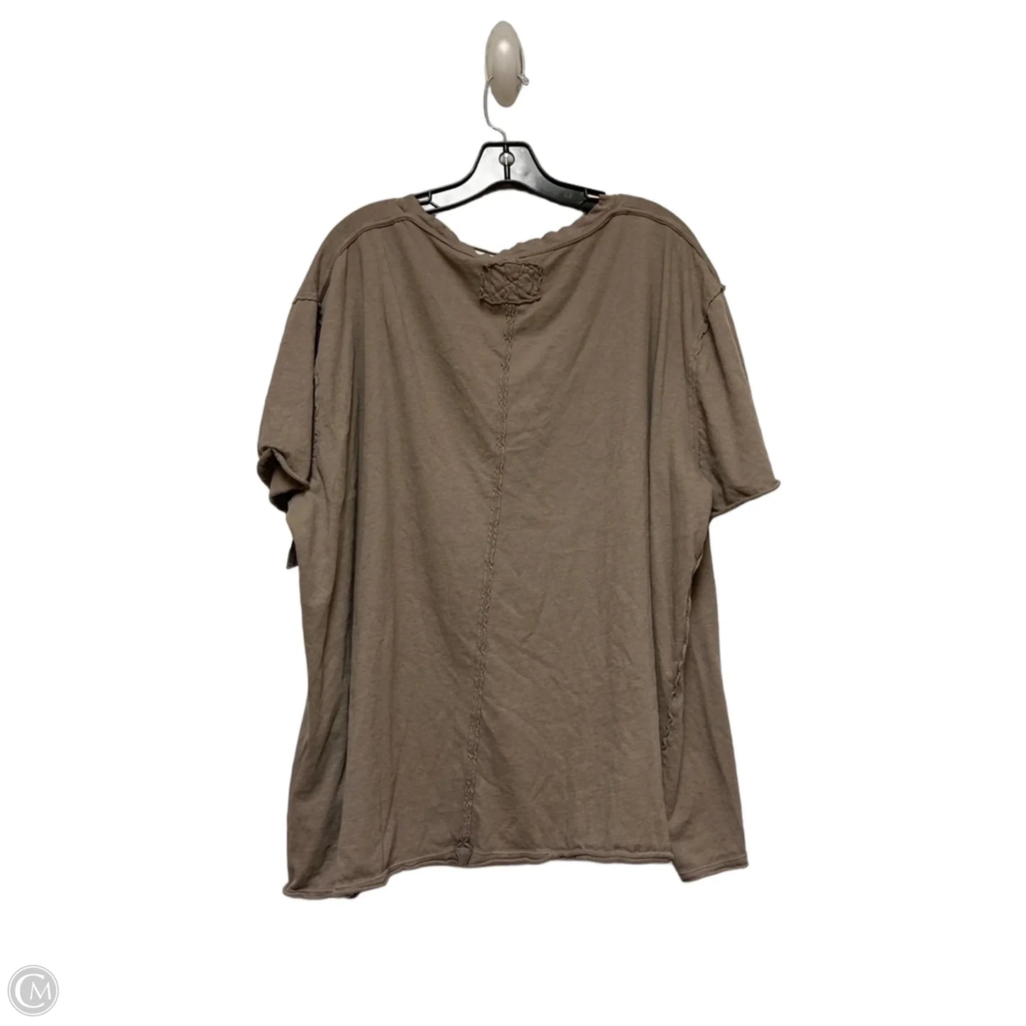Top Short Sleeve By We The Free In Green, Size: 1x