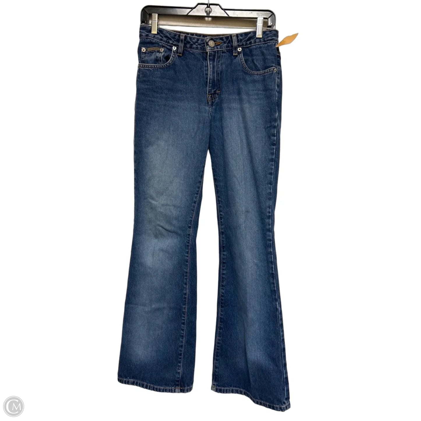 Jeans Flared By Calvin Klein In Blue Denim, Size: 4