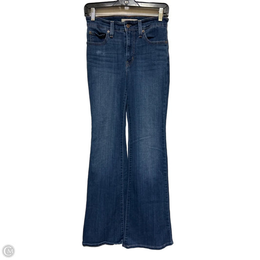Jeans Flared By Levis In Blue Denim, Size: 4
