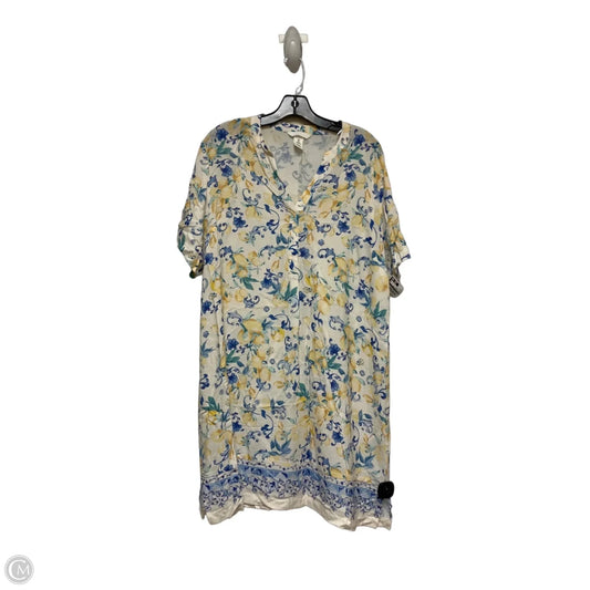 Dress Casual Short By H&m In Blue & Yellow, Size: S