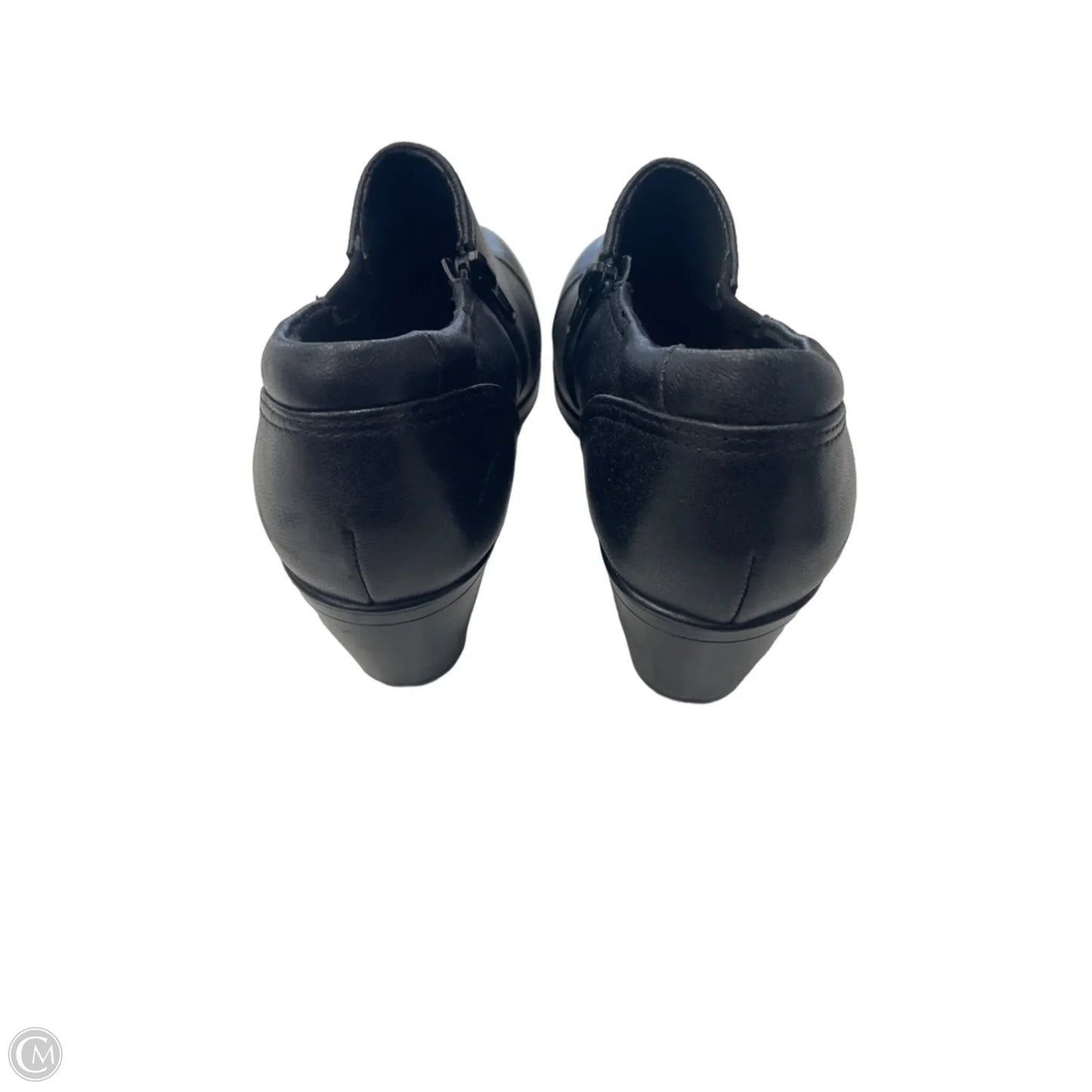 Boots Ankle Heels By Clarks In Black, Size: 8.5