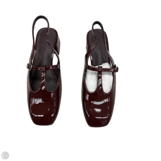 Shoes Heels Block By Clothes Mentor In Brown, Size: 7.5