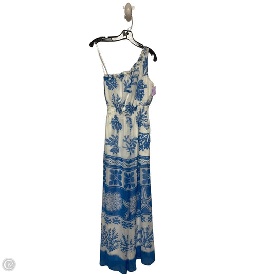 Jumpsuit By Taylor In Blue & White, Size: Xs