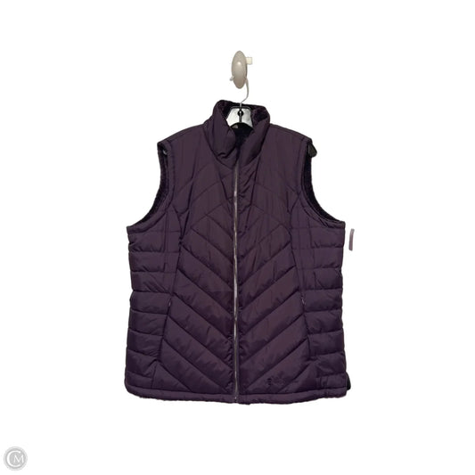 Vest Puffer & Quilted By Free Country In Purple, Size: Xxl