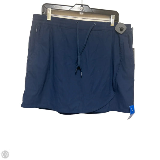 Athletic Skort By Eddie Bauer In Navy, Size: L