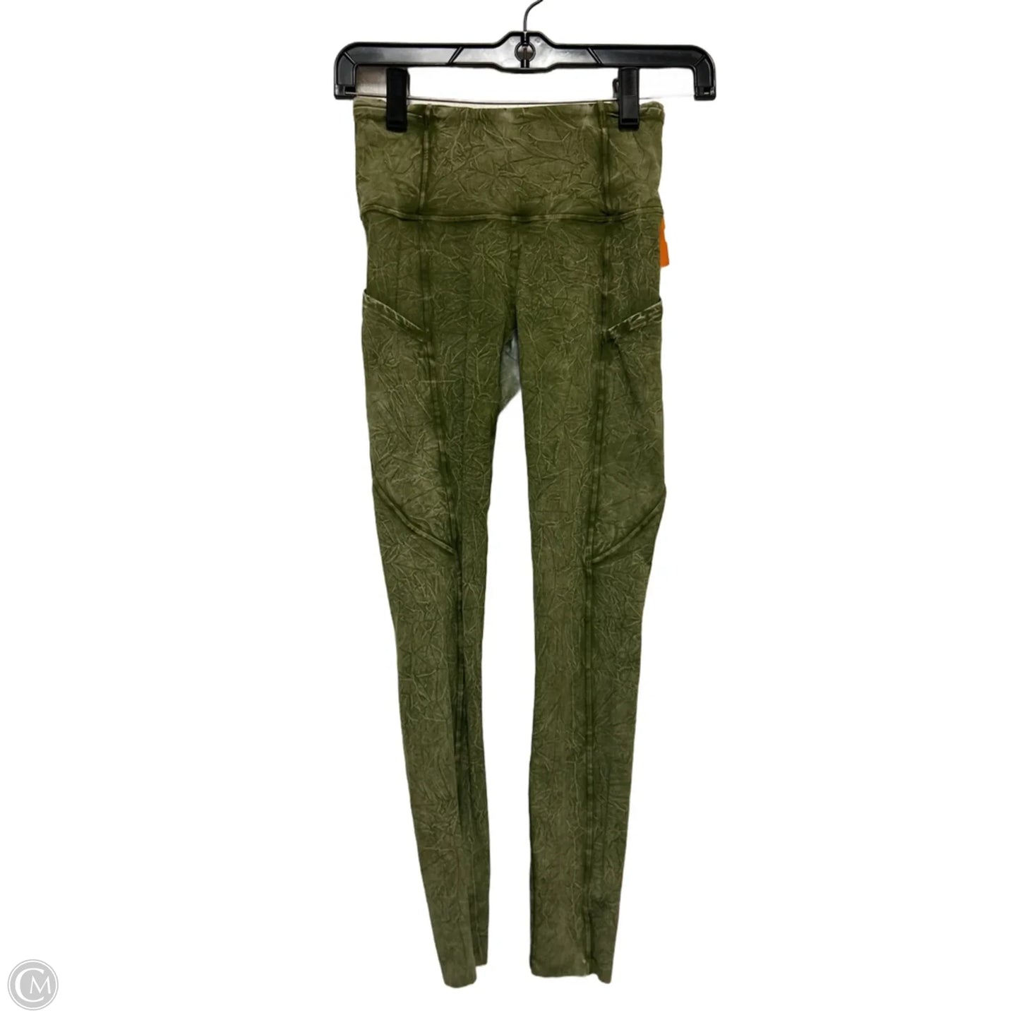 Athletic Leggings By Lululemon In Green, Size: Xs