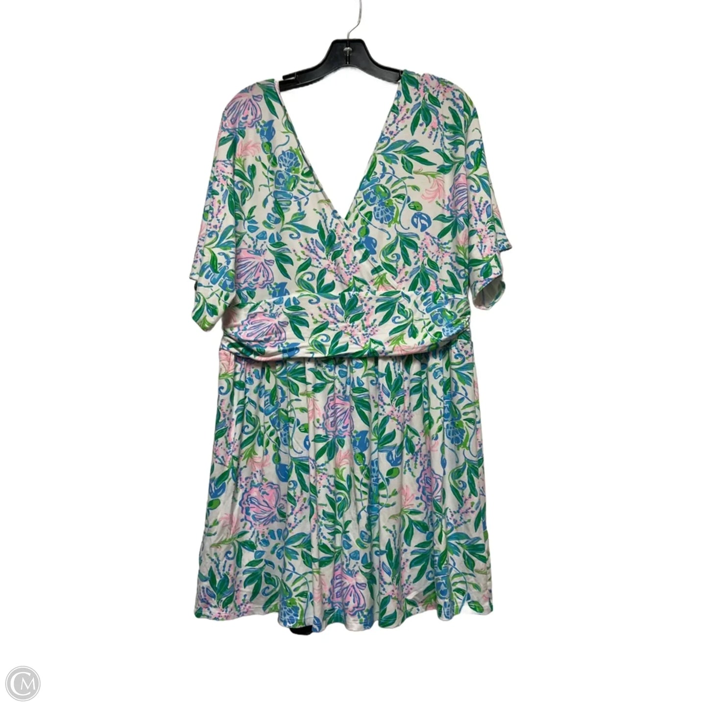 Romper Designer By Lilly Pulitzer In Blue & Green, Size: Xl