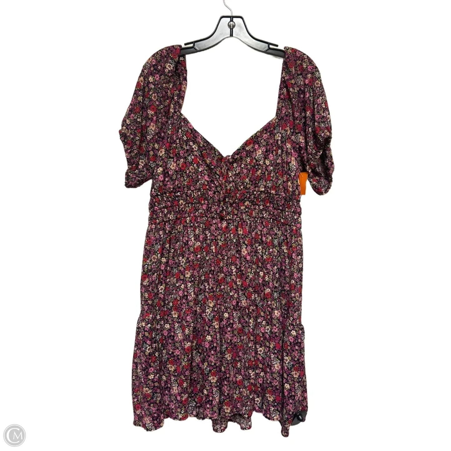 Dress Casual Short By Rewind In Floral Print, Size: Xl