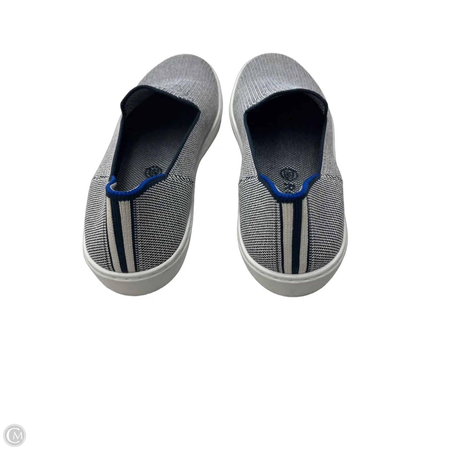 Shoes Flats By Rothys In Blue & White, Size: 8.5