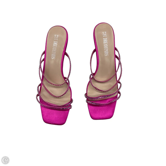 Sandals Heels Kitten By Dream Pairs In Pink, Size: 8.5