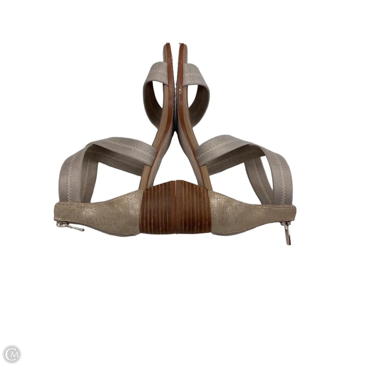 Sandals Heels Block By Donald Pliner In Tan, Size: 8