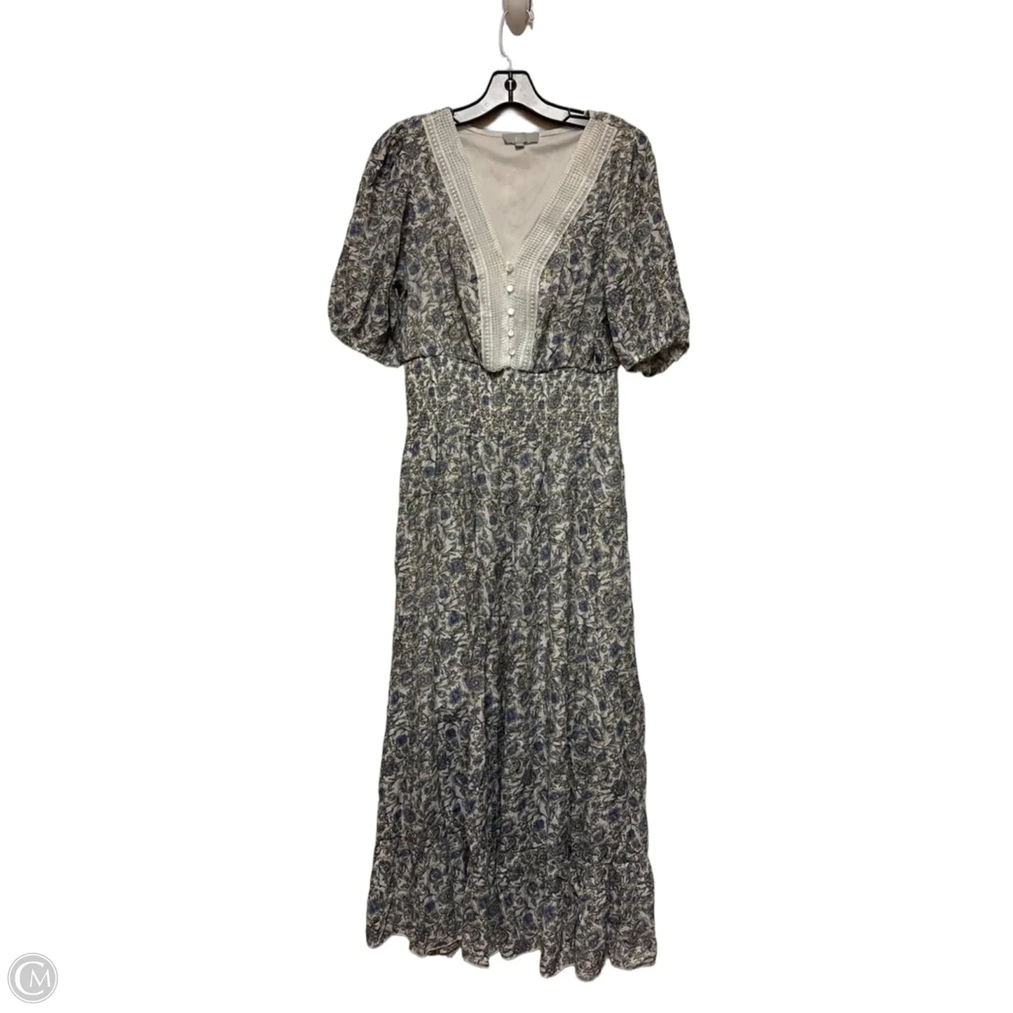 Dress Casual Maxi By Clothes Mentor In Floral Print, Size: L