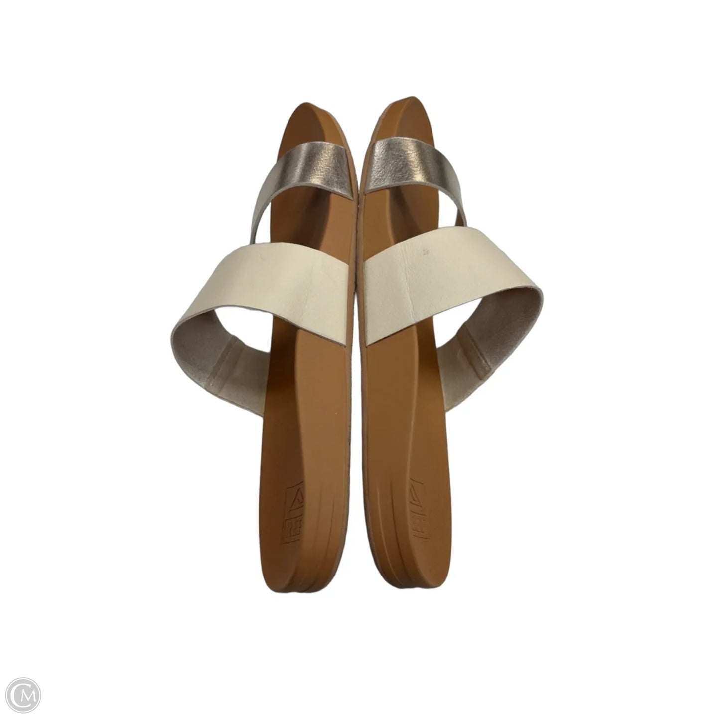 Sandals Flats By Reef In Brown & Tan, Size: 9.5