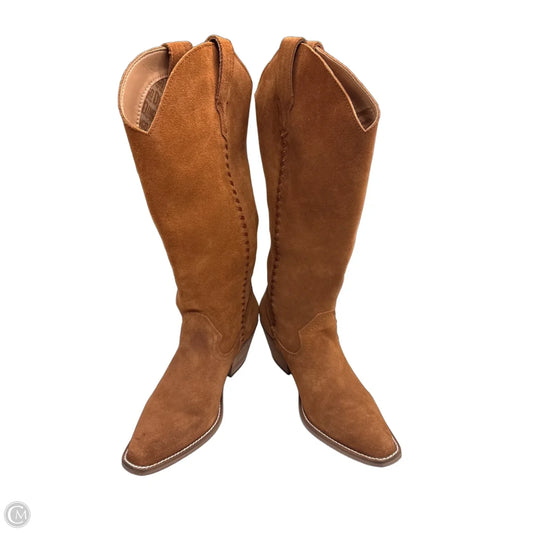 Boots Mid-calf Heels By Dingo In Brown, Size: 8.5