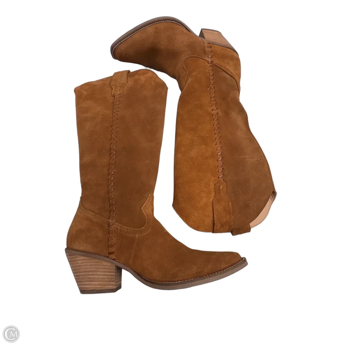 Boots Mid-calf Heels By Dingo In Brown, Size: 8.5