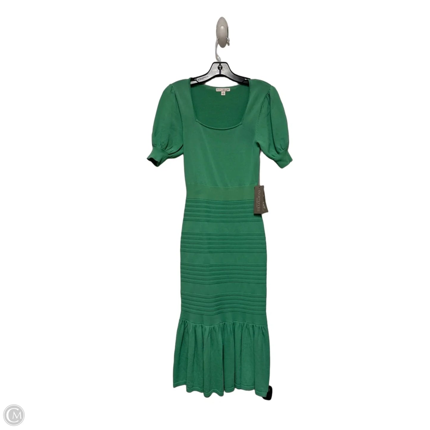 Dress Casual Midi By Eva Mendes In Green, Size: Xs