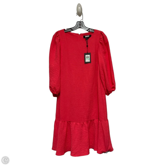 Dress Casual Short By Dkny In Pink, Size: M