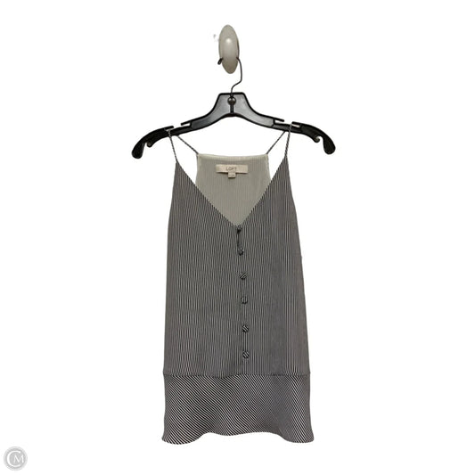 Top Sleeveless By Loft In Striped Pattern, Size: Xs