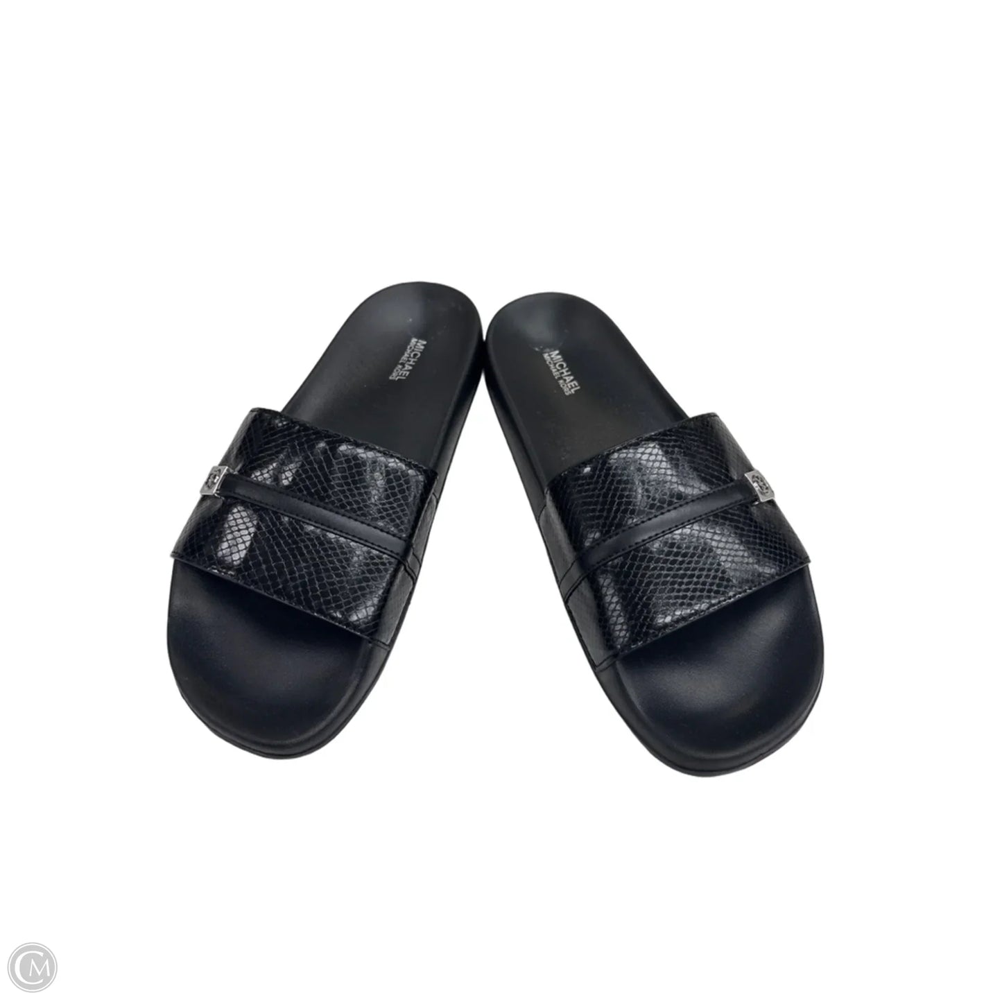 Sandals Flats By Michael By Michael Kors In Black, Size: 9