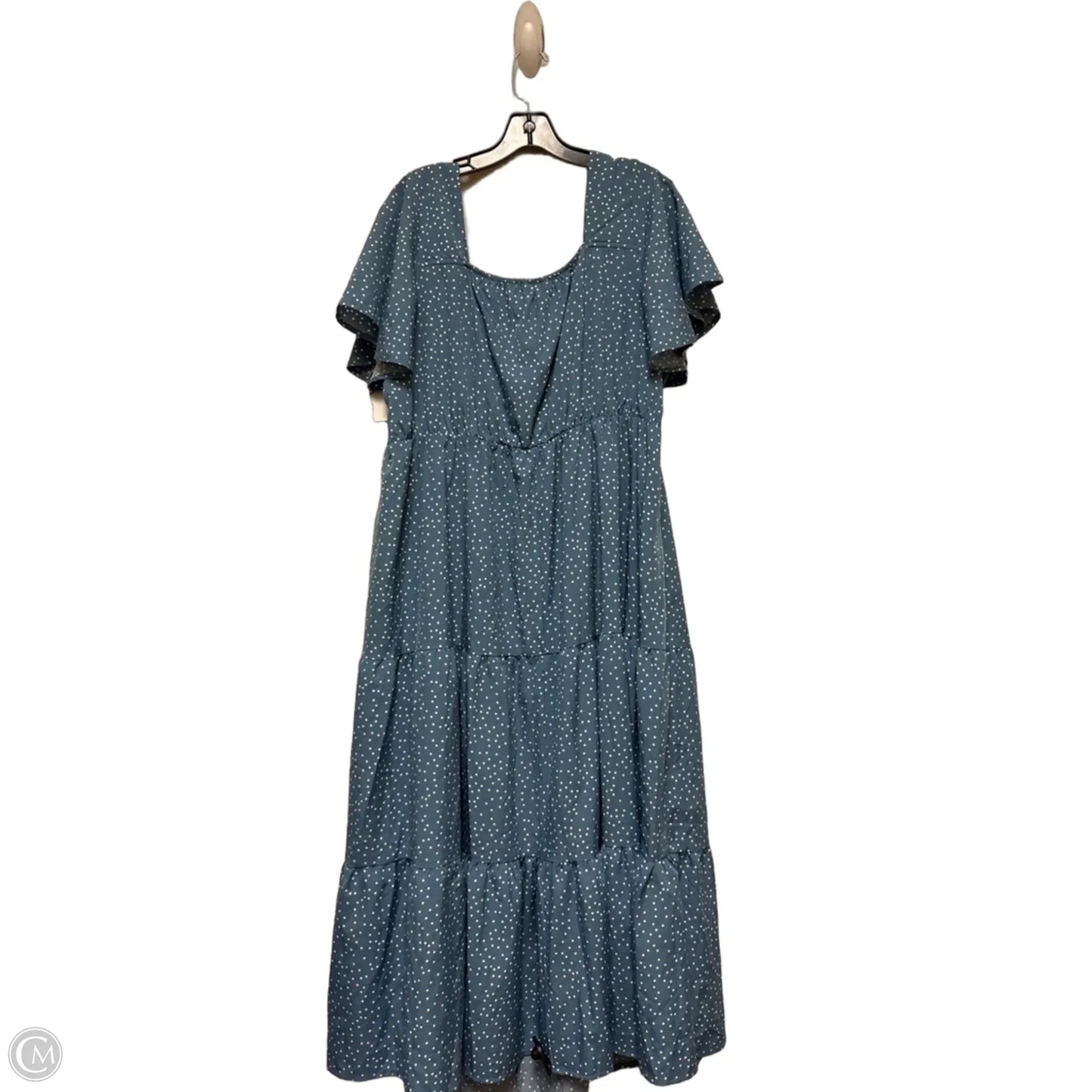 Dress Casual Midi By Bloomchic In Polkadot Pattern, Size: 2x