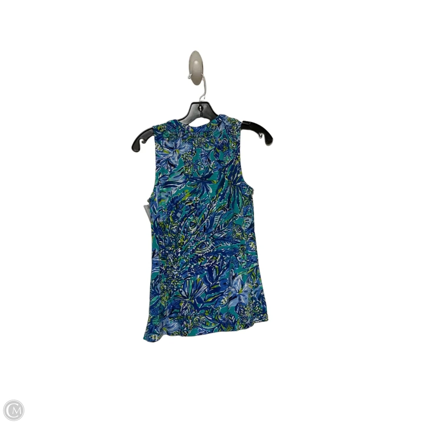Top Sleeveless Designer By Lilly Pulitzer In Blue & Green, Size: S