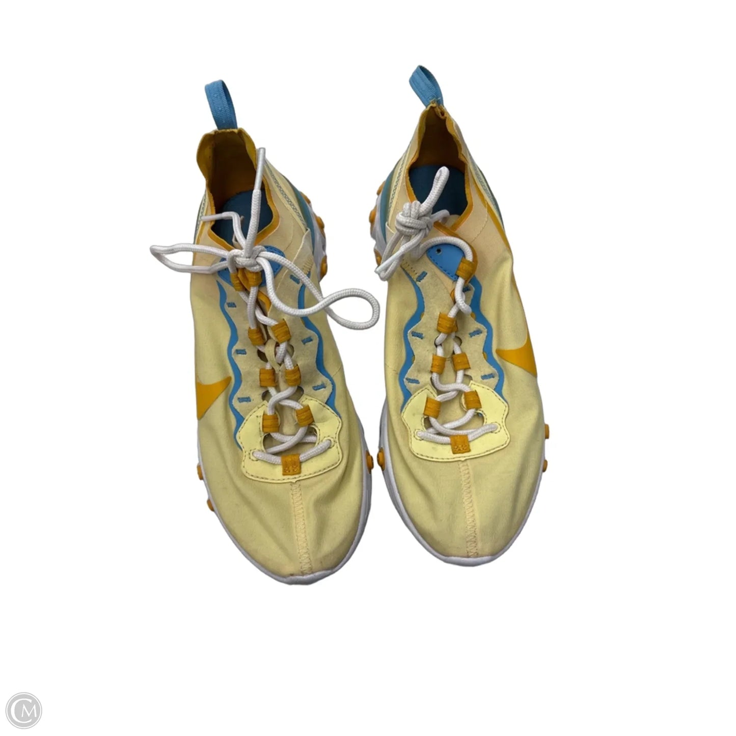 Shoes Athletic By Nike In Blue & Yellow, Size: 10