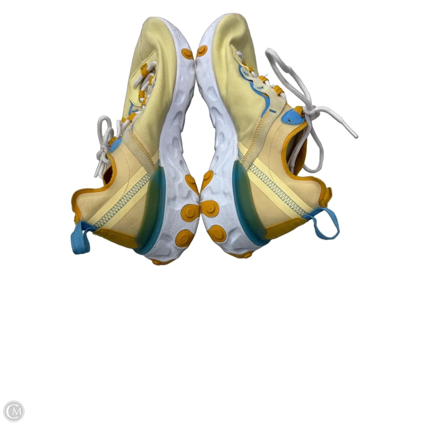 Shoes Athletic By Nike In Blue & Yellow, Size: 10