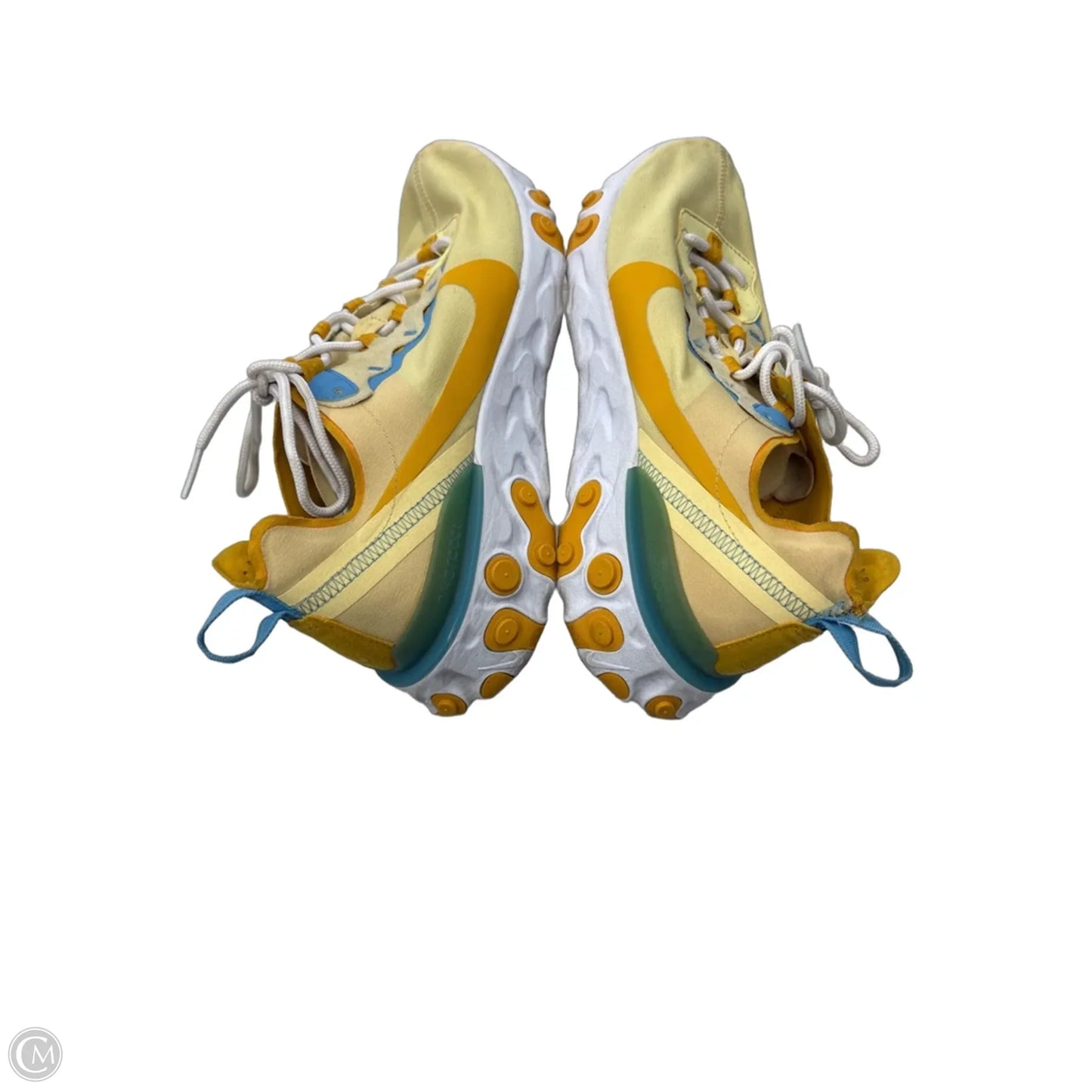 Shoes Athletic By Nike In Blue & Yellow, Size: 10
