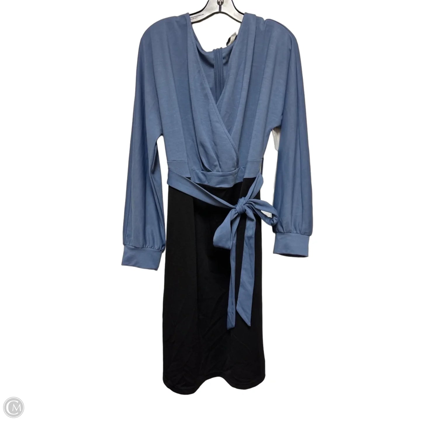 Dress Casual Short By Grace Karin In Black & Blue, Size: 3x