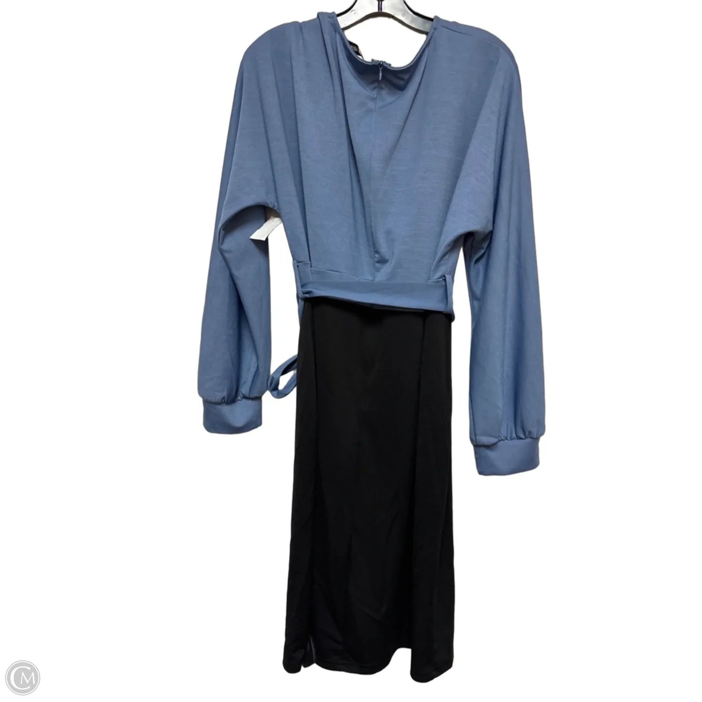 Dress Casual Short By Grace Karin In Black & Blue, Size: 3x