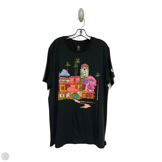 Top Short Sleeve By Disney Store In Black, Size: 2x