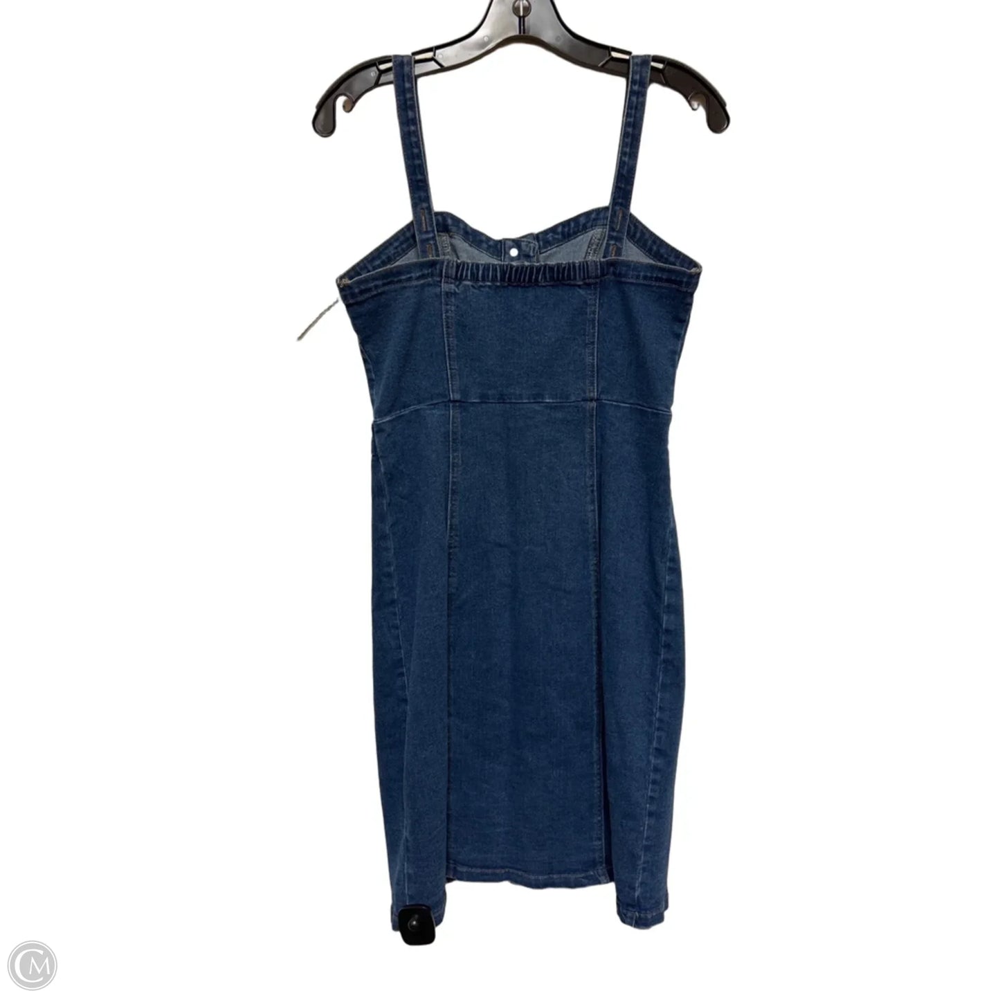 Dress Casual Short By Allegra K In Blue Denim, Size: S