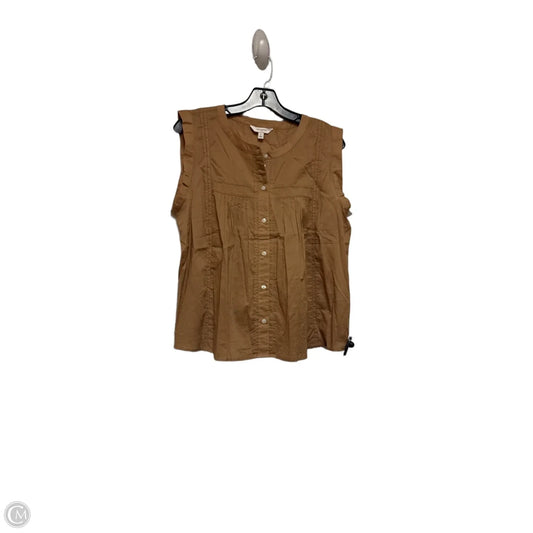 Top Sleeveless By Banana Republic In Brown, Size: L