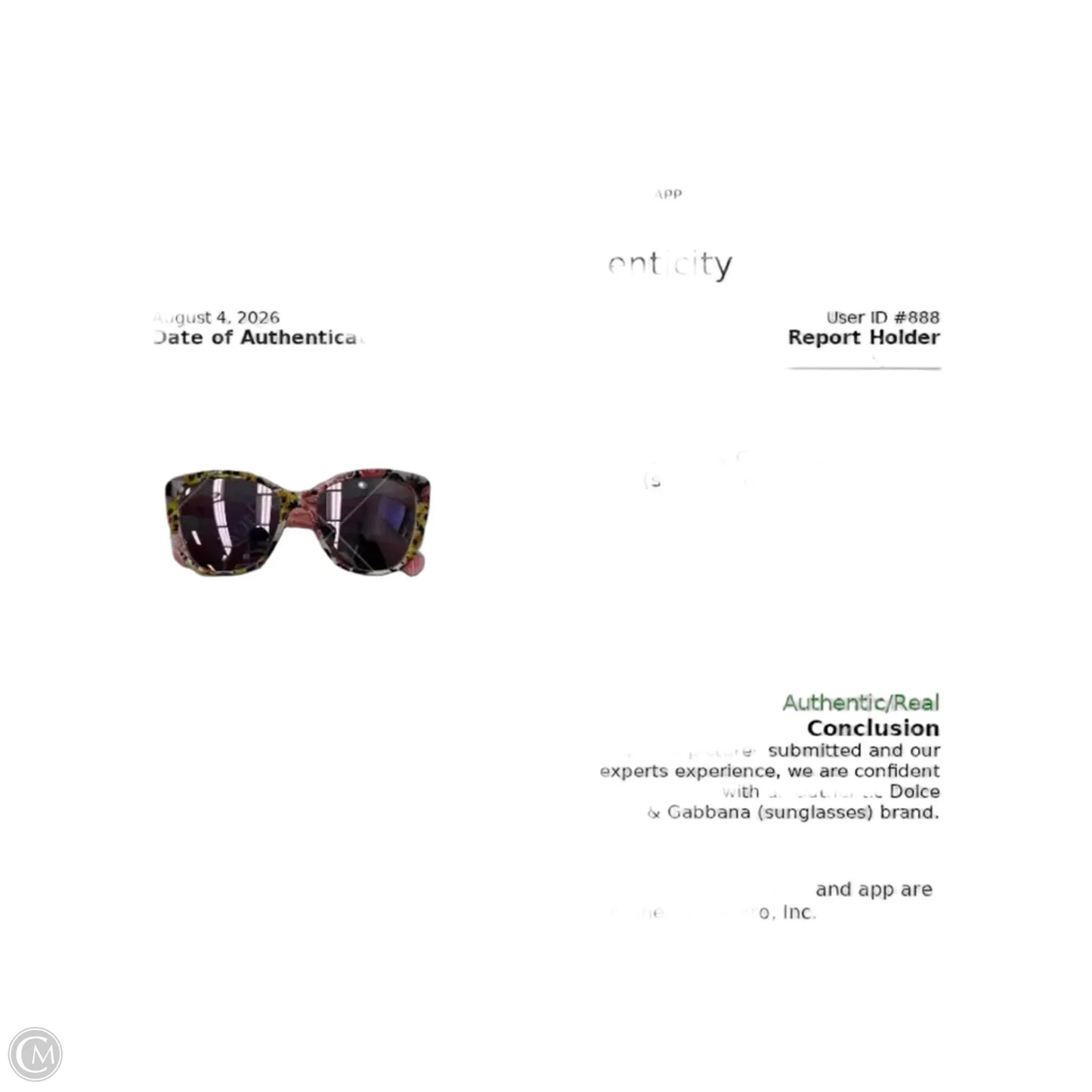 Sunglasses Luxury Designer By Dolce And Gabbana, Size: