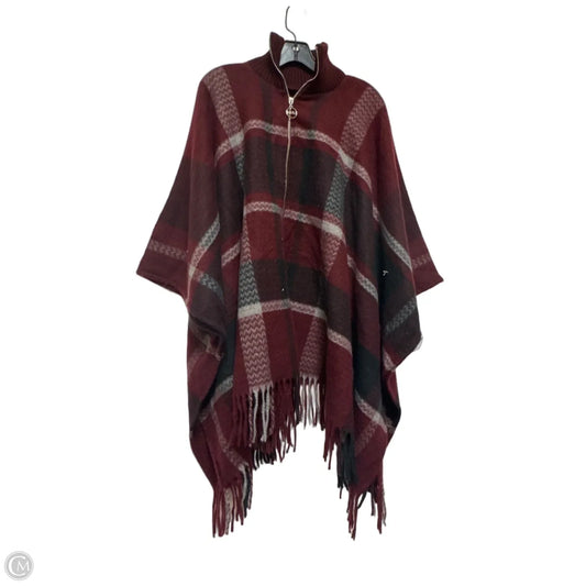 Shawl By Marc New York In Maroon, Size: Osfm
