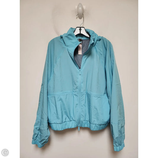 Jacket Windbreaker By Victorias Secret In Blue, Size: Xxl