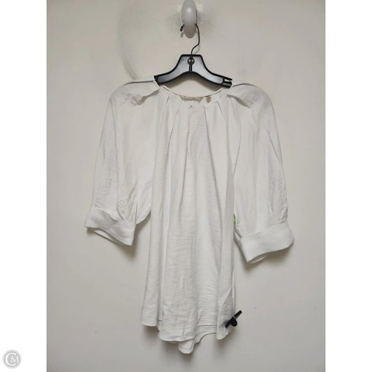 Top Short Sleeve By Soft Surroundings In White, Size: Xs