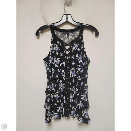 Top Sleeveless By White House Black Market In Floral Print, Size: Xs