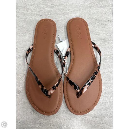 Sandals Flip Flops By J. Crew In Brown, Size: 7