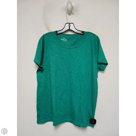 Top Short Sleeve Basic By J. Crew In Green, Size: L