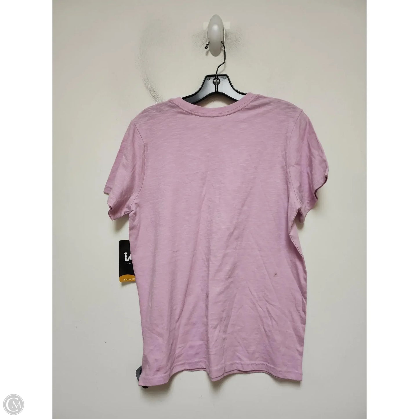 Top Short Sleeve Basic By Lee In Pink, Size: M