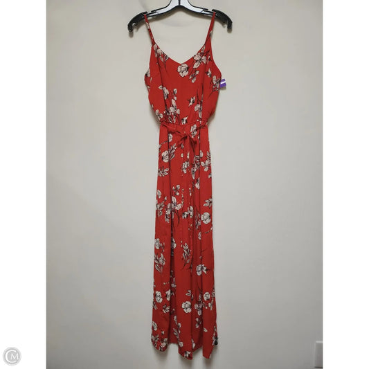 Jumpsuit By Skies Are Blue In Red, Size: S