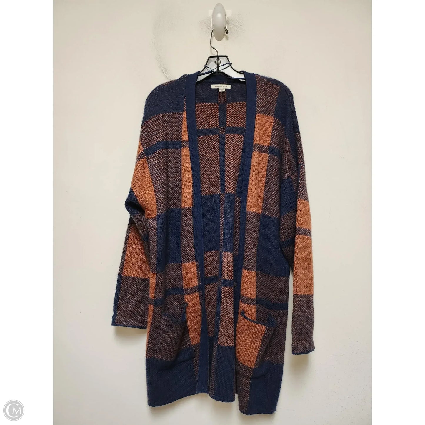 Cardigan By American Eagle In Blue & Orange, Size: M