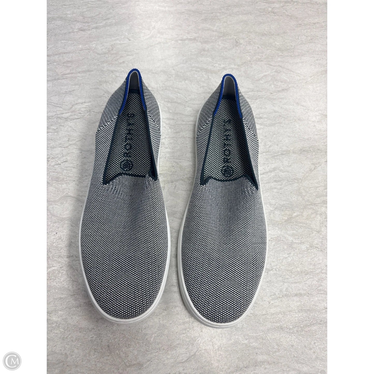 Shoes Flats By Rothys In Blue & White, Size: 9