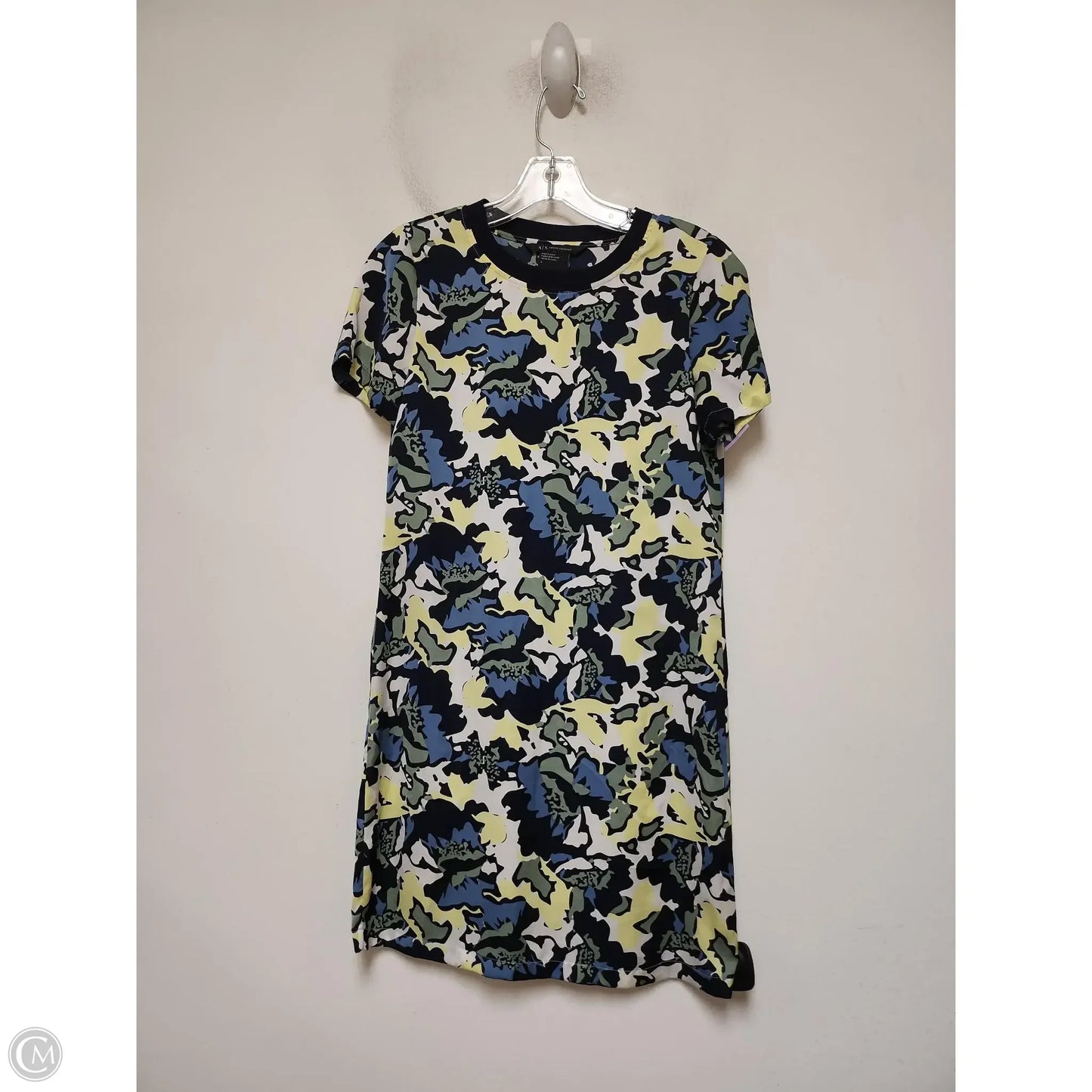 Dress Casual Short By Armani Exchange In Blue & Green, Size: Xs