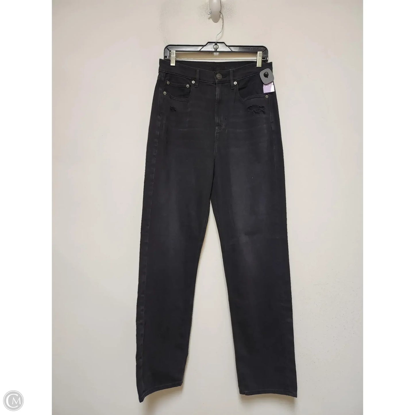Jeans Wide Leg By American Eagle In Black, Size: 10L