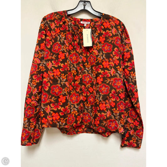Top Long Sleeve By Sundry In Floral Print, Size: M