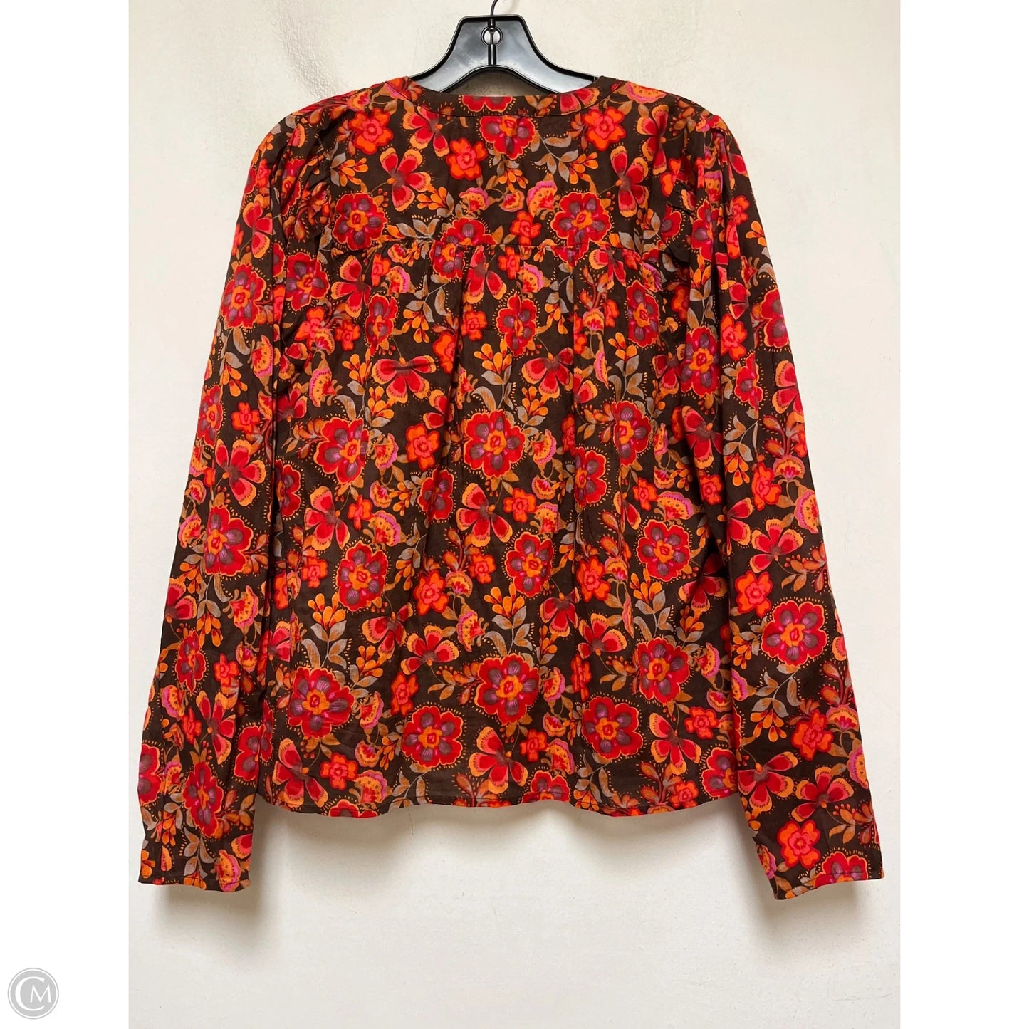 Top Long Sleeve By Sundry In Floral Print, Size: M